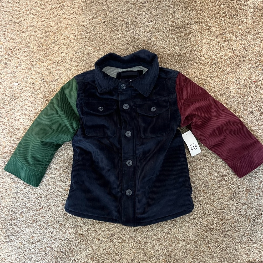 NWT Baby GAP Corduroy Shacket Size 18-24 months